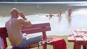 Lucky guy having a good time at the lake pt 3