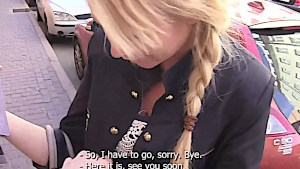 Hot blonde gets freaky when a hard cock presents itself