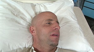 Busty nurse Rachel takes the meat injection herself