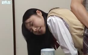 Asian Teen Gets Fucked From Behind