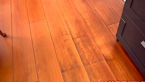 Pretentious tenant Kiley tamed with fat cock