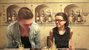 Nerdy girl seduced by Russian guy