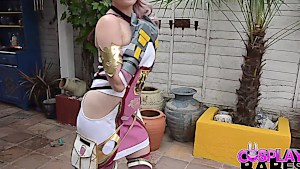 Final Fantasy babe got a smooth pussy