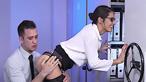 Carolina Abril in her favorite position