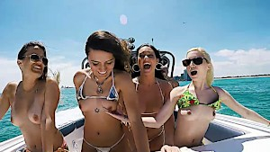 Spring break boat fuck