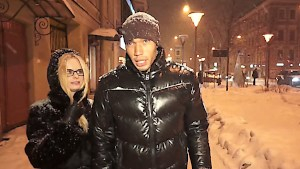 Russian babe interracial fucking