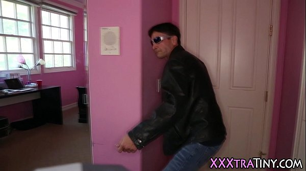 Tiny latina rides big rod