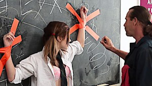 Janitor has a good time with cute schoolgirl after class