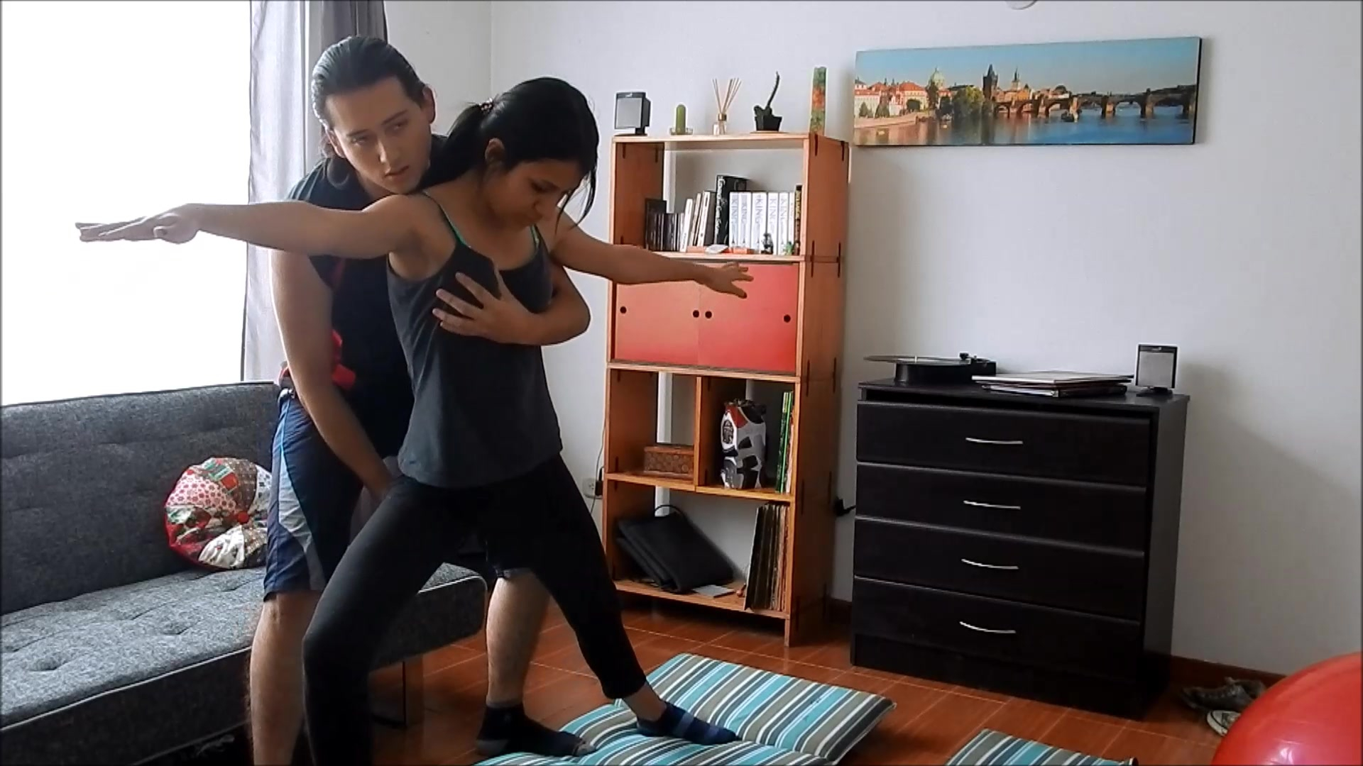 Yoga instructor gets fucked by hot student