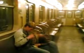free porn Homemade movie of couple on Moscow&#039;s tube