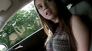 Russian teen fucked on the hood