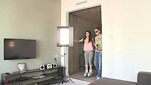 German dude gets to fuck hot Spanish chick