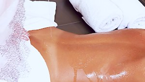 Lubed and smooth scissoring with August and Madison