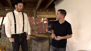 Amish girl gets bred in a barn